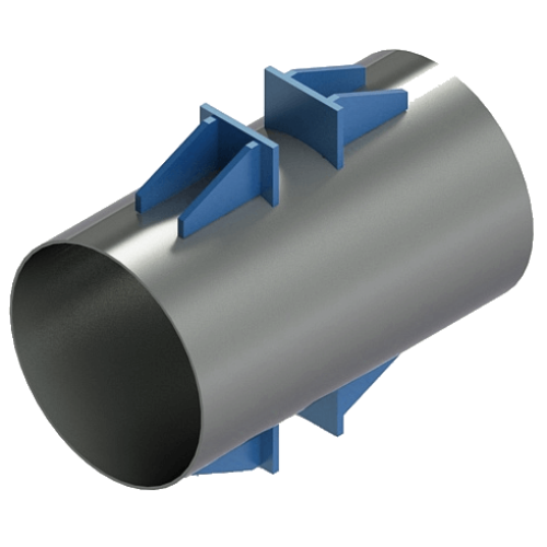 Опора неподвижная лобовая двухупорная усиленная Т6.16 1020х12х360х1284х460 мм Серия 4.903-10 Выпуск 4