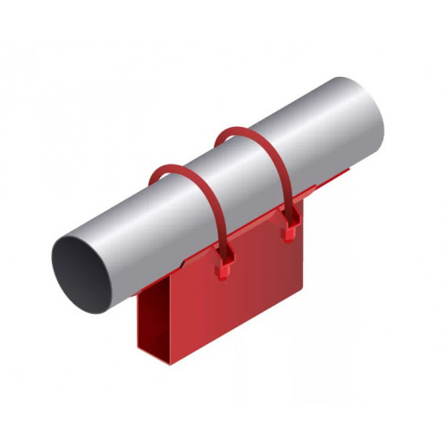 Опора неподвижная приварная корпусная для тепловых сетей исп. А12 / АС12 09Г2С 1420х500х340х100 мм ОСТ 36-146-88 32,5 кг