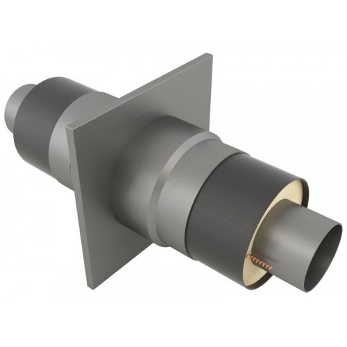 Опора неподвижная щитовая в оцинкованной ППУ изоляции для тепловых сетей 09Г2С 133х225х340х2000 мм ГОСТ 30732-2006 69,18 кг