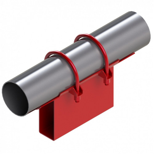 Опора неподвижная хомутовая корпусная для тепловых сетей исп. А11 / АС11 ВСт3 325х200х170х102 мм ОСТ 36-146-88 17,4 кг