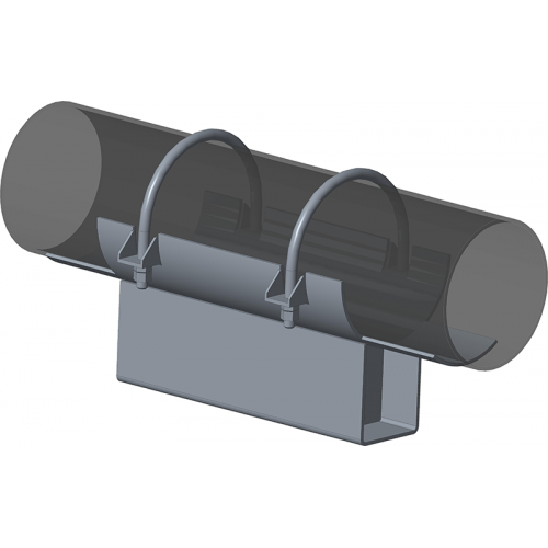 Опора неподвижная хомутовая с корпусом для тепловых сетей ТС-670.00.00 108х90х340х200 мм Серия 5.903-13 выпуск 7-95 8,9 кг