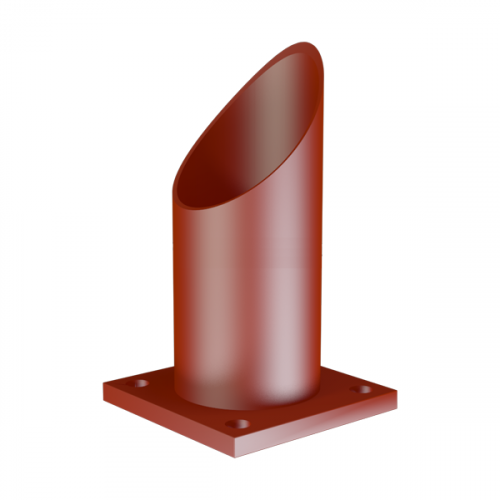 Опора неподвижная трубчатая для тепловых сетей исп. А1 09Г2С 530х100 мм ОСТ 36-146-88 34,1 кг