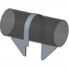 Опора неподвижная хомутовая для тепловых сетей ТС-659.00.00-05 89х25х75 мм Серия 5.903-13 выпуск 7-95 0,5 кг