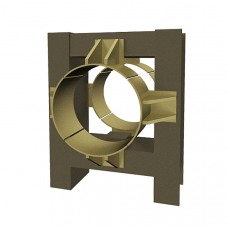 Опора неподвижная четырехупорная усиленная железобетонная для тепловых сетей ТС-664.00.00 426х160х200х666 мм Серия 5.903-13 выпуск 7-95 74,2 кг