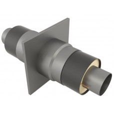 Опора неподвижная щитовая в оцинкованной ППУ изоляции для водоснабжения 17ГС 32х100х255х2000 мм ГОСТ 30732-2006 18,2 кг