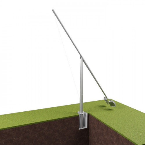 Опора освещения складывающаяся граненая фланцевая круглая СОФ-14 Ст3сп5 90х280х14 мм в Санкт-Петербурге

