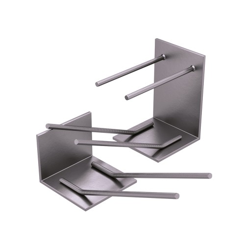 Закладная деталь для железобетонных конструкций оцинкованная уголок МН747-1 1300х900 мм Серия 1.400-15 Выпуск 1